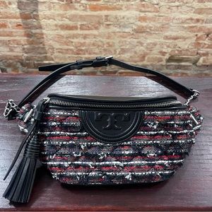 Authentic Tory Burch Fleming Tweed Belt/waist Bag